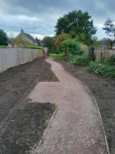 Gandy Field path prepared