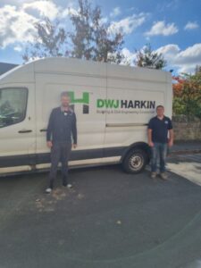 Gandy Field Workers with van