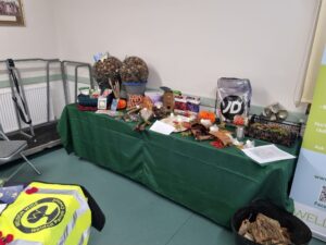 Gandy Field Weldon Table Display
